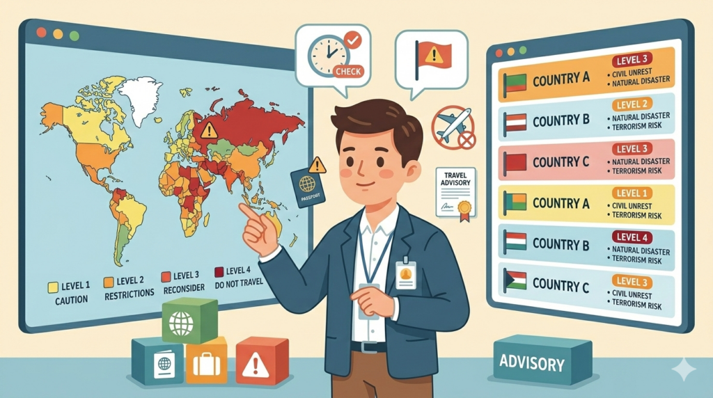 외교부 여행경보에 안내